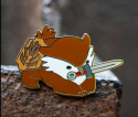 Sword, Fighter Owlbear Pin