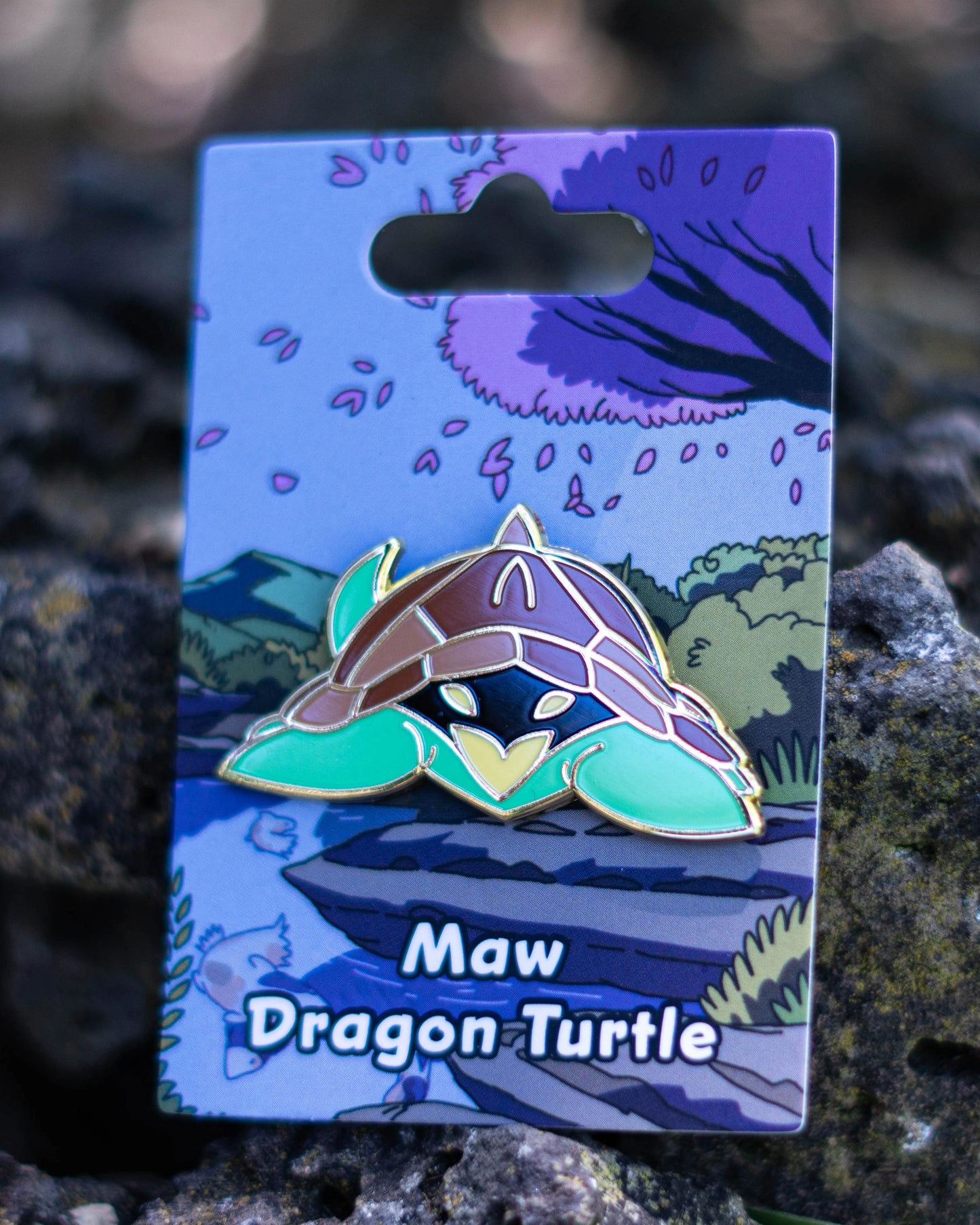 Maw, Dragon Turtle Pin