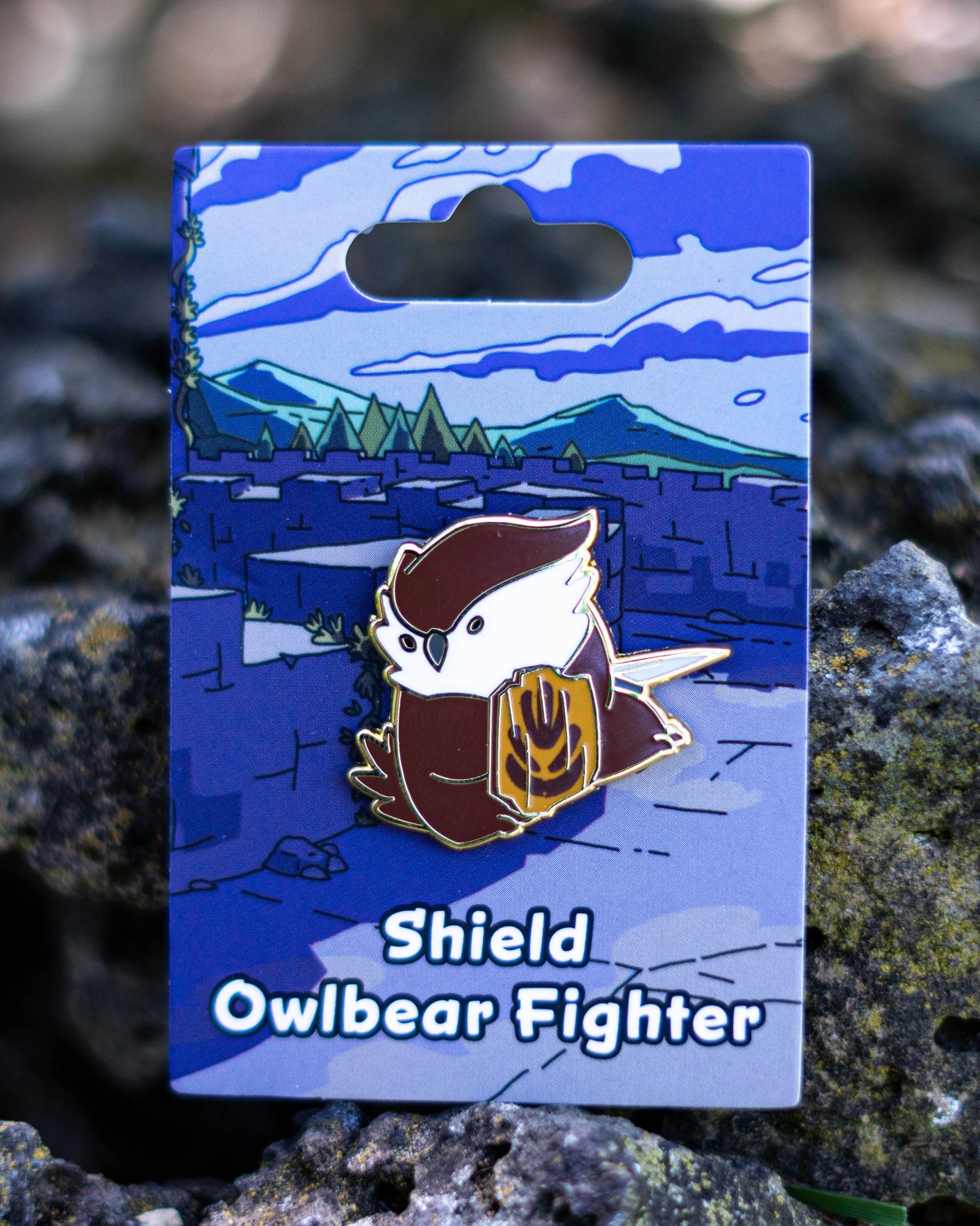 Shield, Fighter Owlbear Pin
