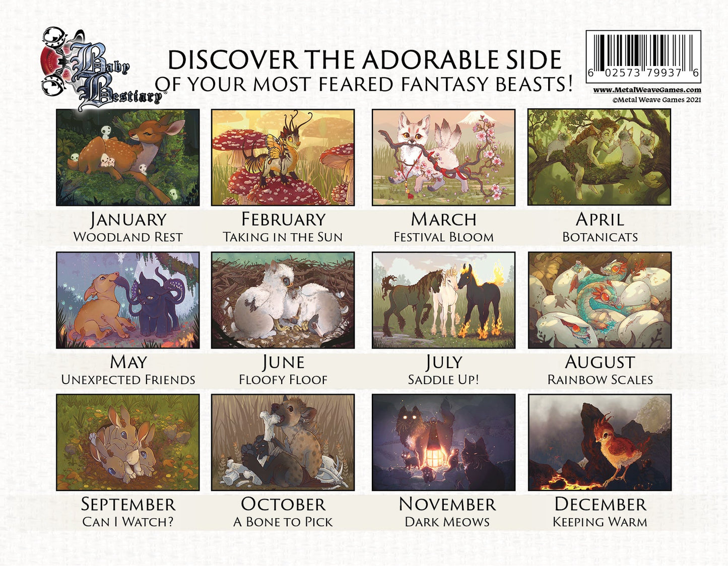2021: Baby Bestiary Calendar