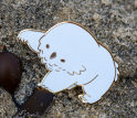 Pawing, Snowy Owlbear Pin