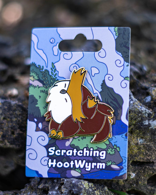 Scratching, HootWyrm Pin