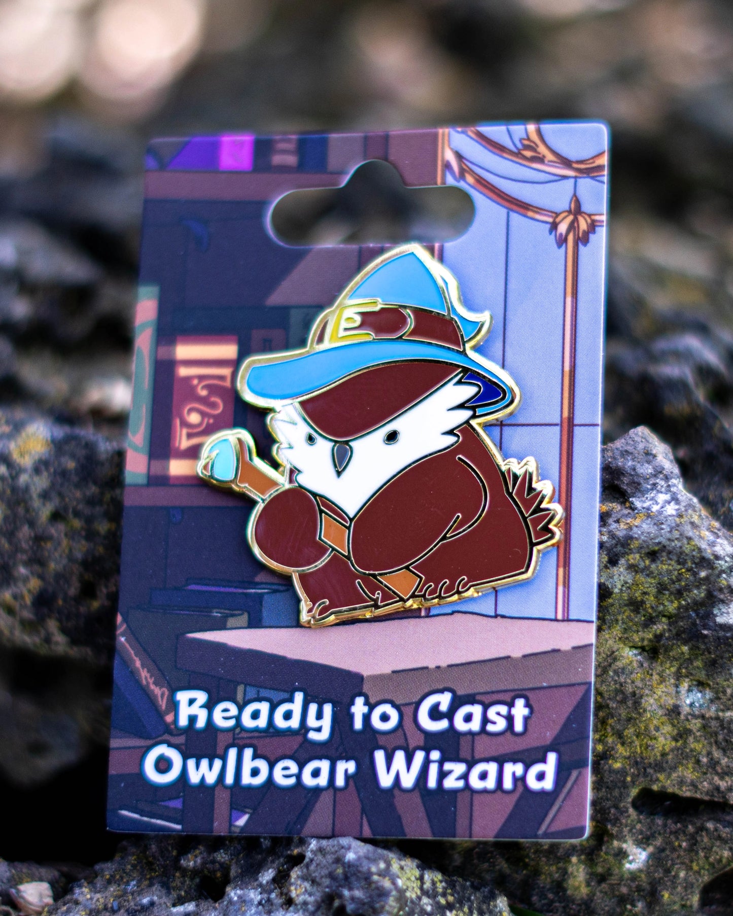 Ready to Cast, Wizard Owlbear Pin